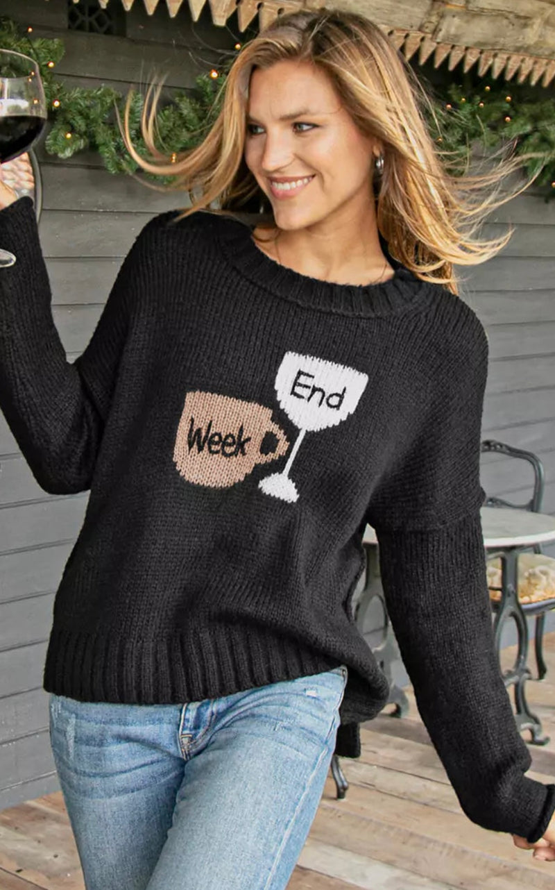 K55YPE2W144 Week vs End Sweater