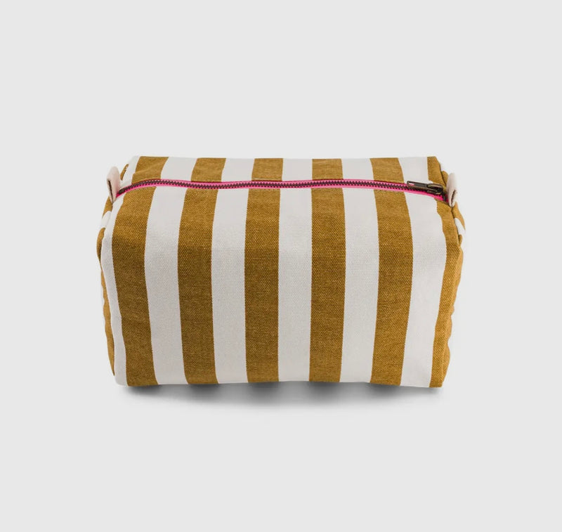 Vic Toiletry Bag Strpes Caramel