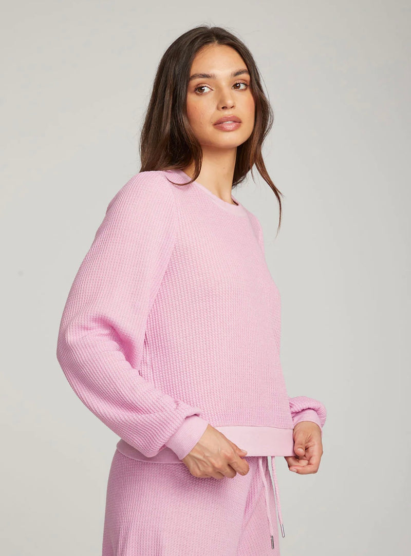 CWA032-PSTLAV Waffle Thermal Owlsey Pullover