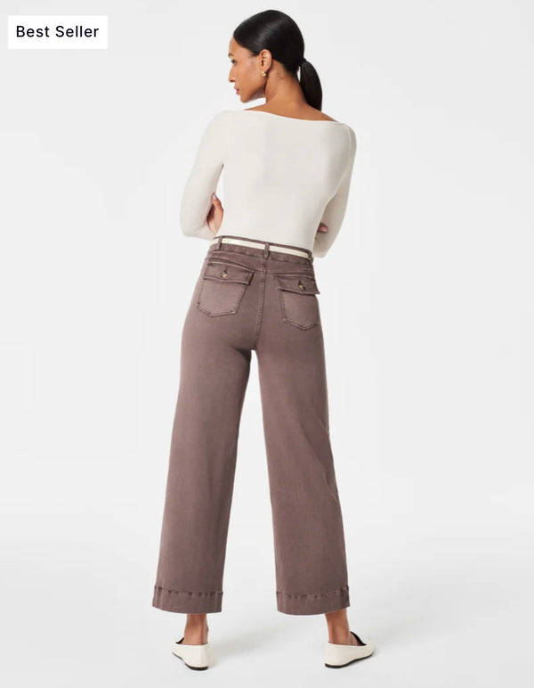 20312R - Smoke Stretch Twill Cropped Pant