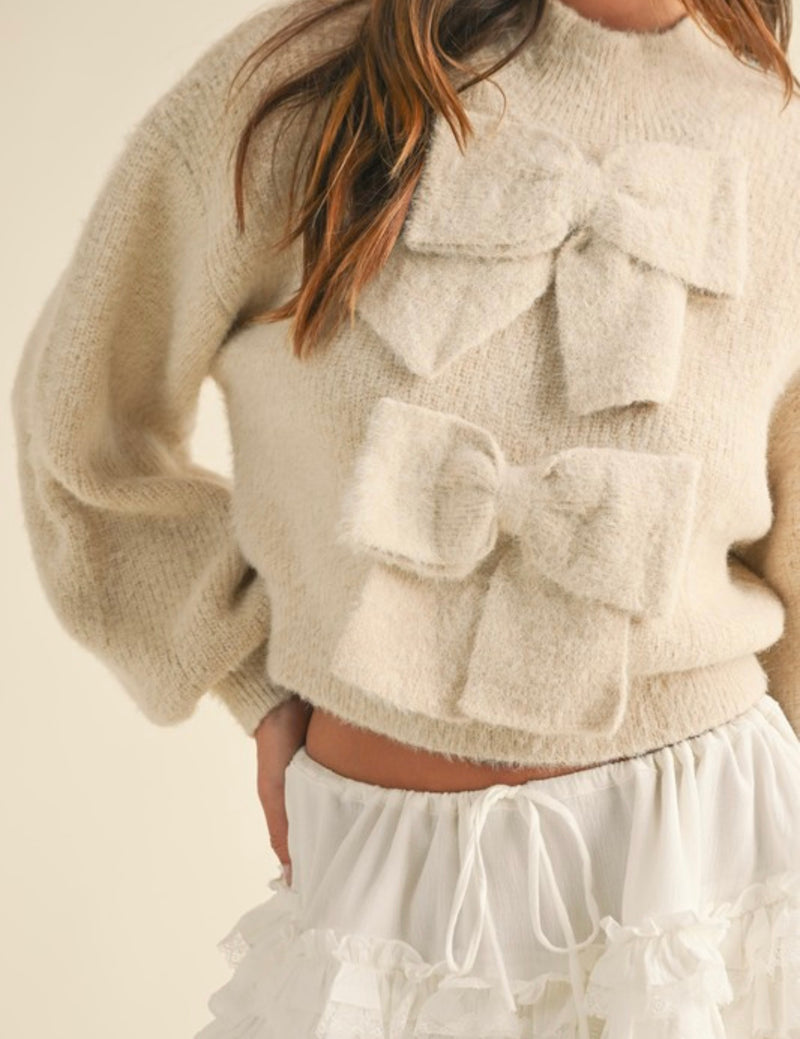 MT2014 Bow Appliqué Sweater