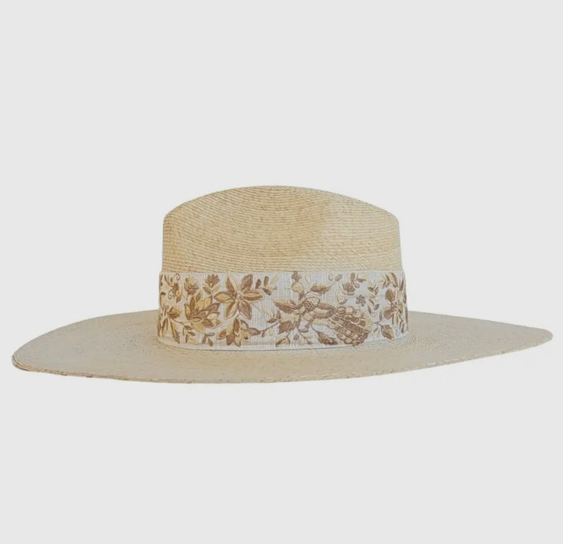 Clef Women's Western Wide Brim Straw Hat