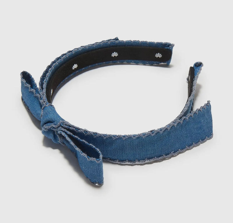 Denim Bardot Scalloped
Edge Headband