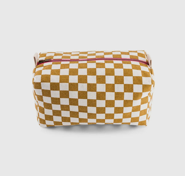 Vic Toiletry Bag
Checkerboard Caramel