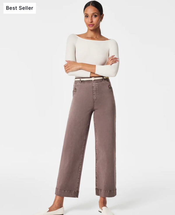 20312R - Smoke Stretch Twill Cropped Pant