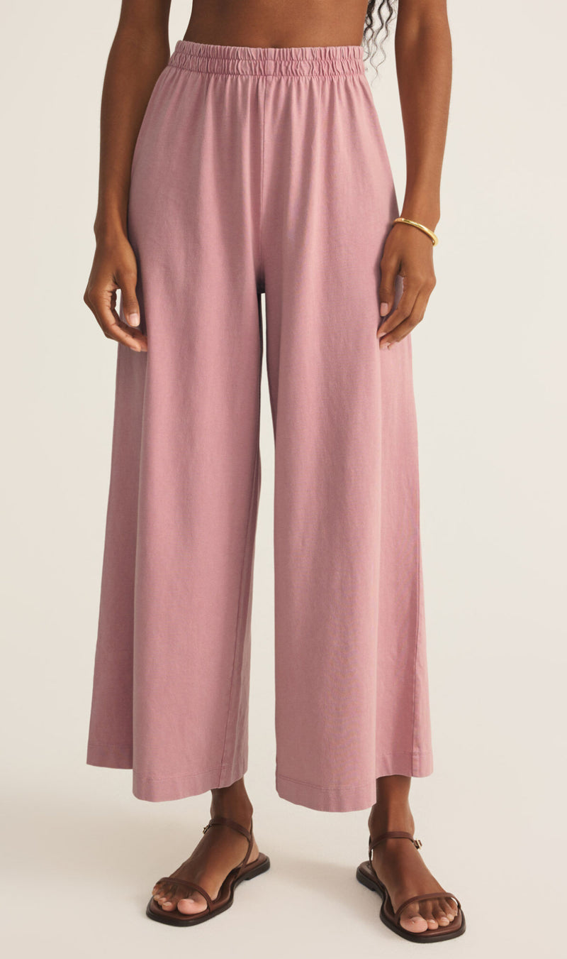 ZP212567 Scout Jersey Flare Pant- Pink Smoke