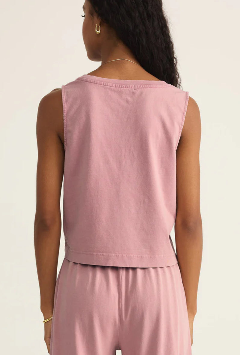 ZT242656 Sloane V-Neck Top - PInk Smoke