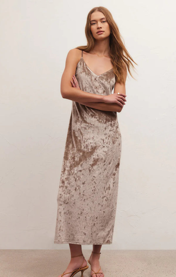 ZD234259 Selina Crushed Velvet Dress