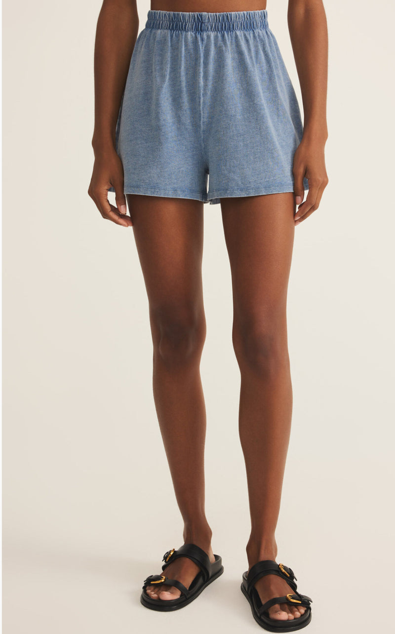 ZS252871 Scout Jersey Denim Short- Medium Indigo