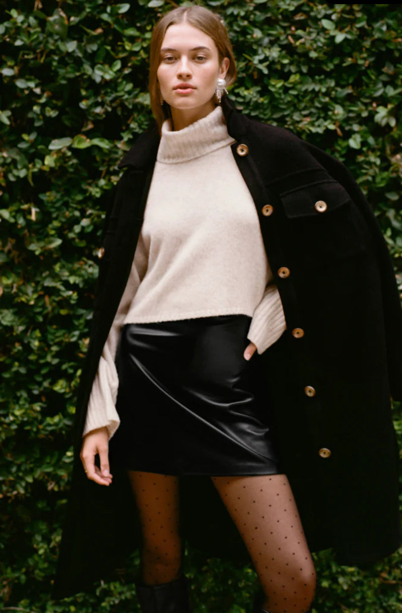 ZK234241 Ciera Leather Skirt