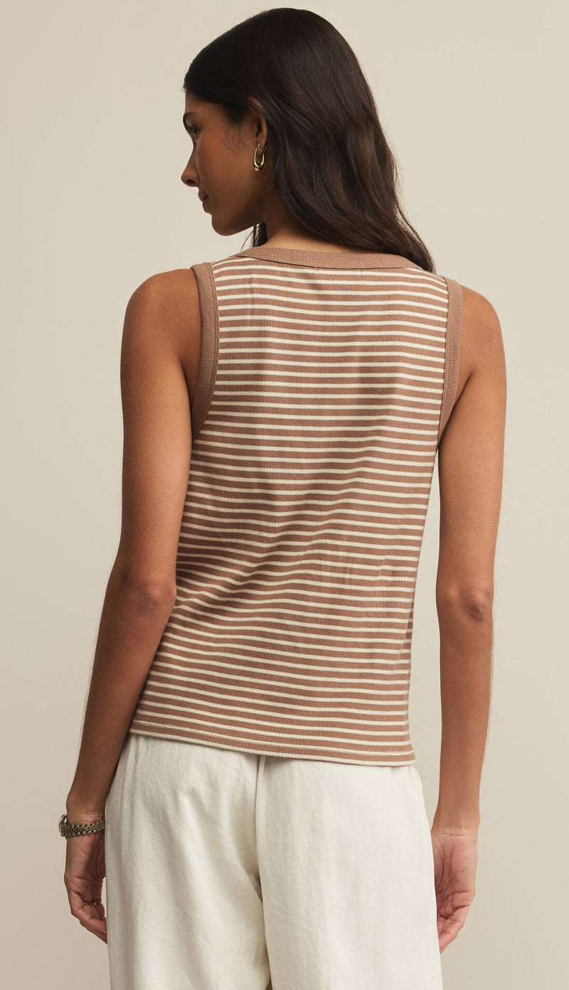 ZT252852 Elin Stripe Rib Tank