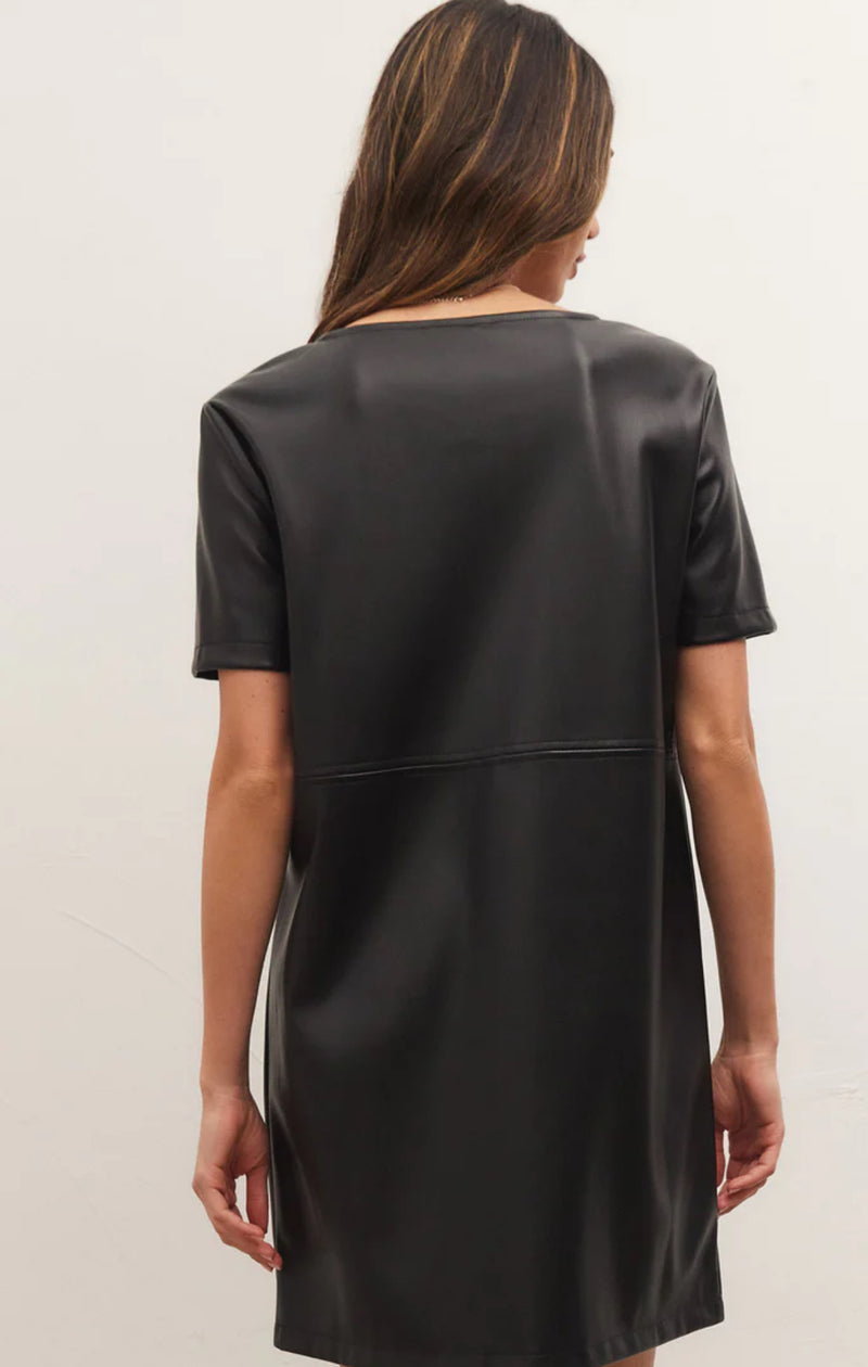 ZD234395 London Faux Leather Dress