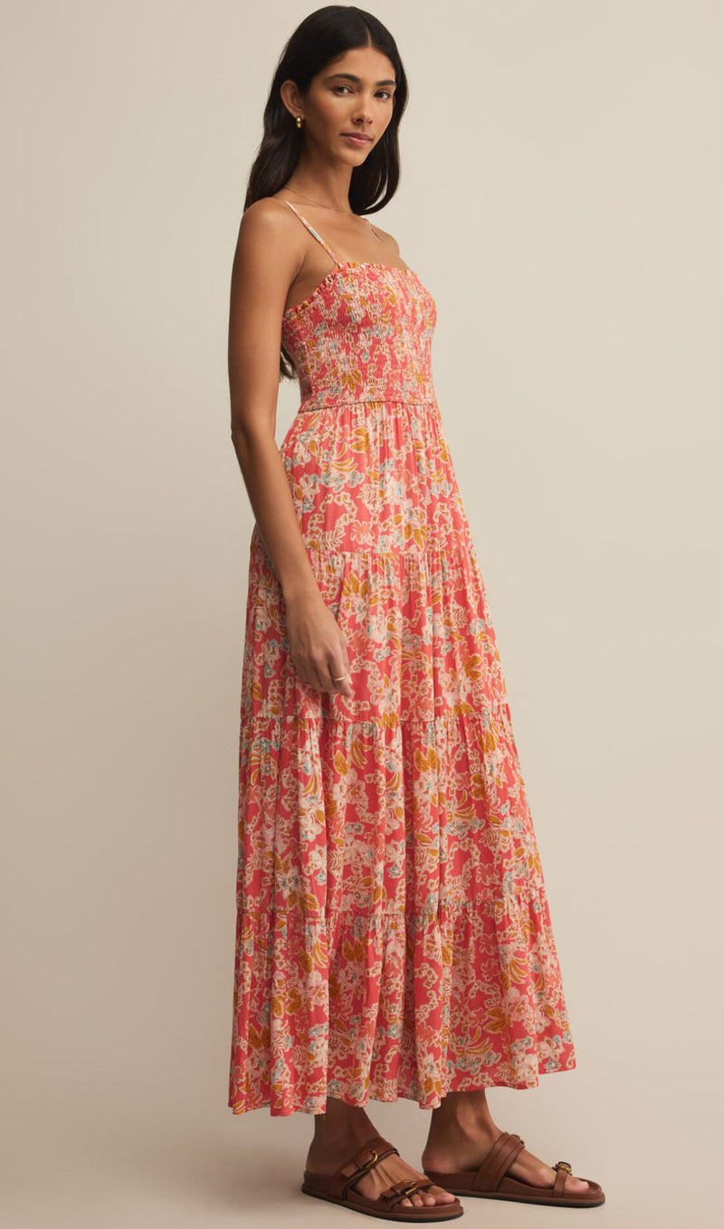 ZD252873 Balos Jardin Floral Midi Dress