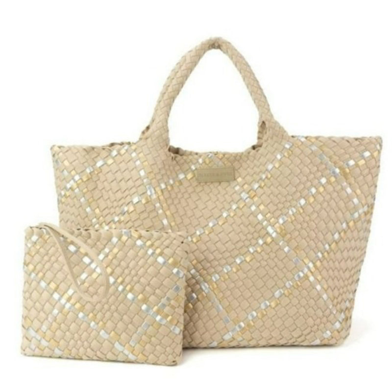 Parker & Hyde- Oversized Woven Tote