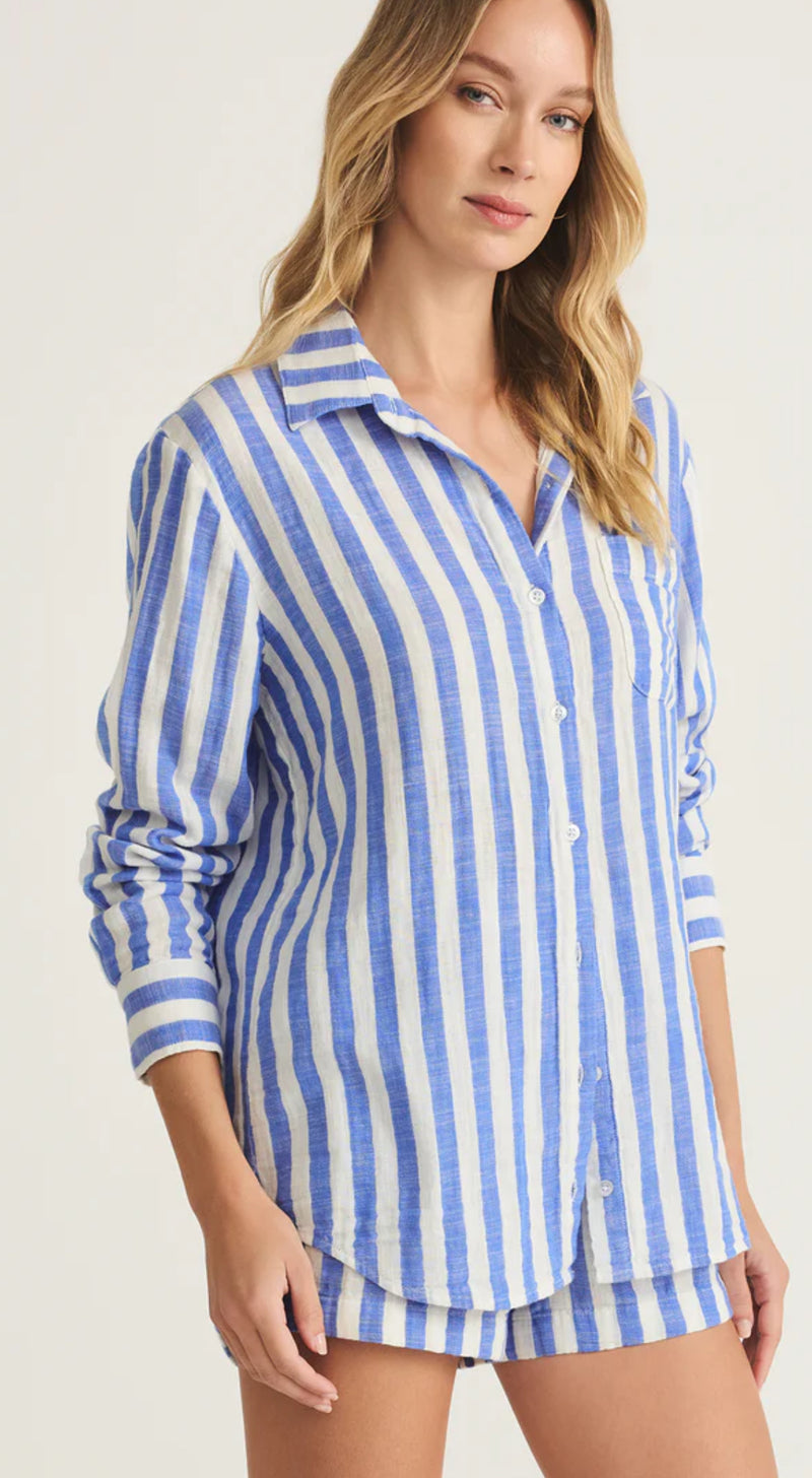 ZLT252577 Saturdays Stripe Shirt