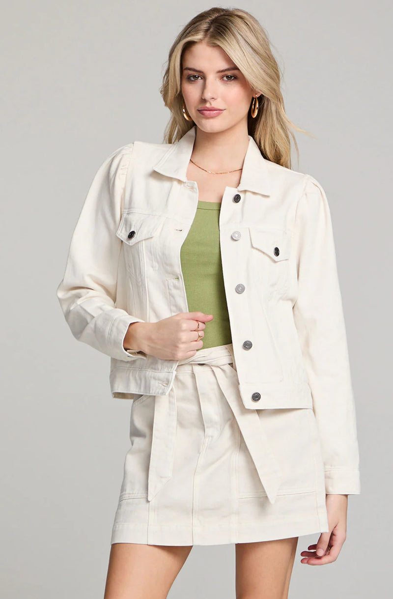 S2307- Hayland Denim Jacket - Salt