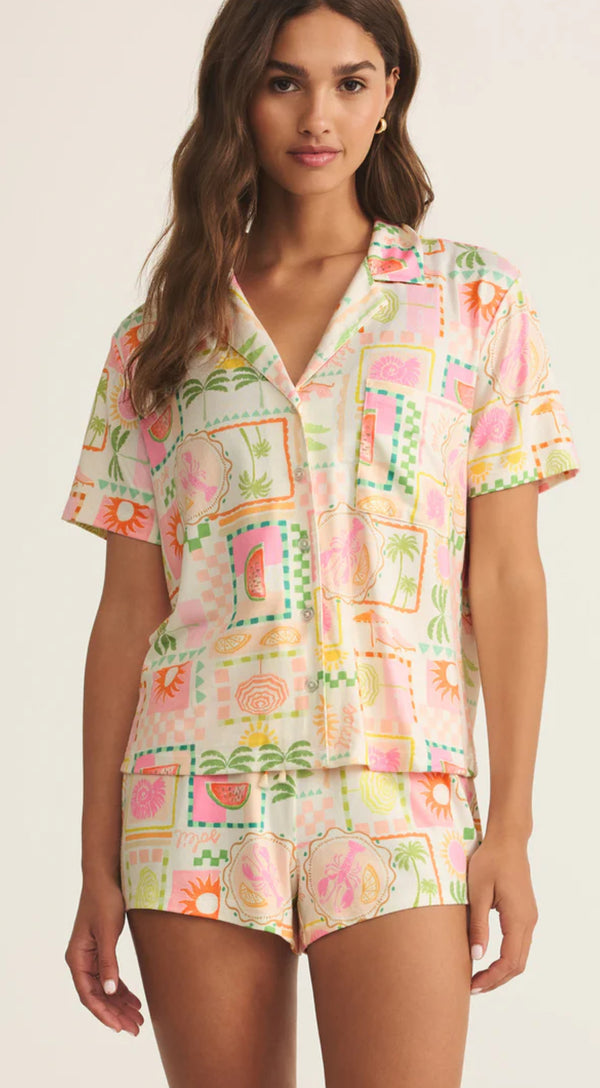 ZLT252561 Beach Days Soleil Top