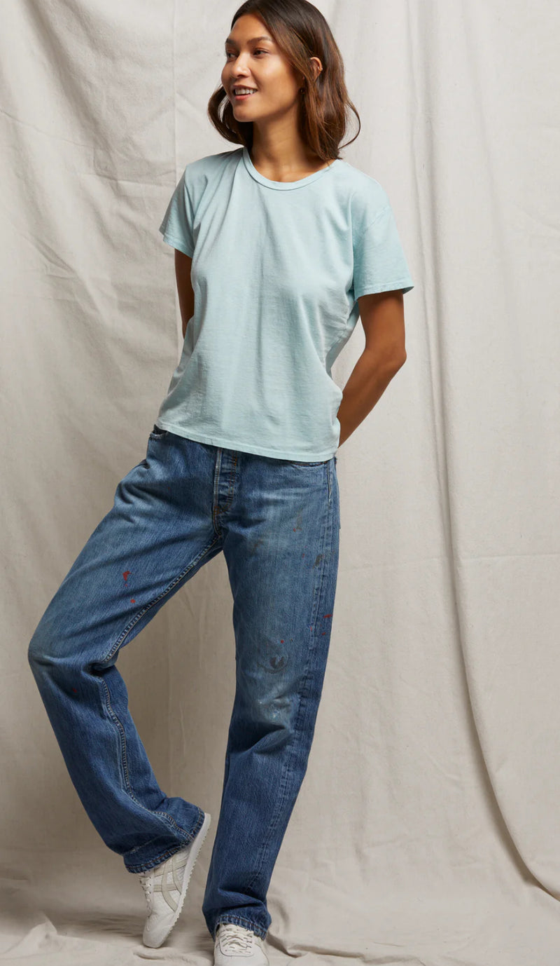 T68- Harley SS Boxy Tee/Iced Aqua