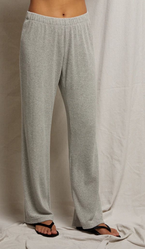 B85- Katie Loop Terry Sweatpant/Heather Grey