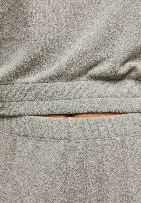 B85- Katie Loop Terry Sweatpant/Heather Grey