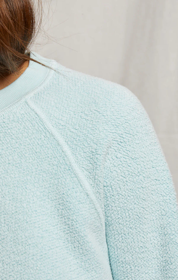 T94-Ziggy Reverse Fleece Sweatshirt\Iced Aqua