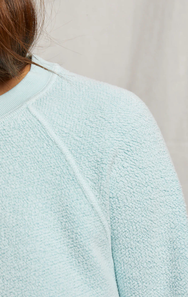 T94-Ziggy Reverse Fleece Sweatshirt\Iced Aqua