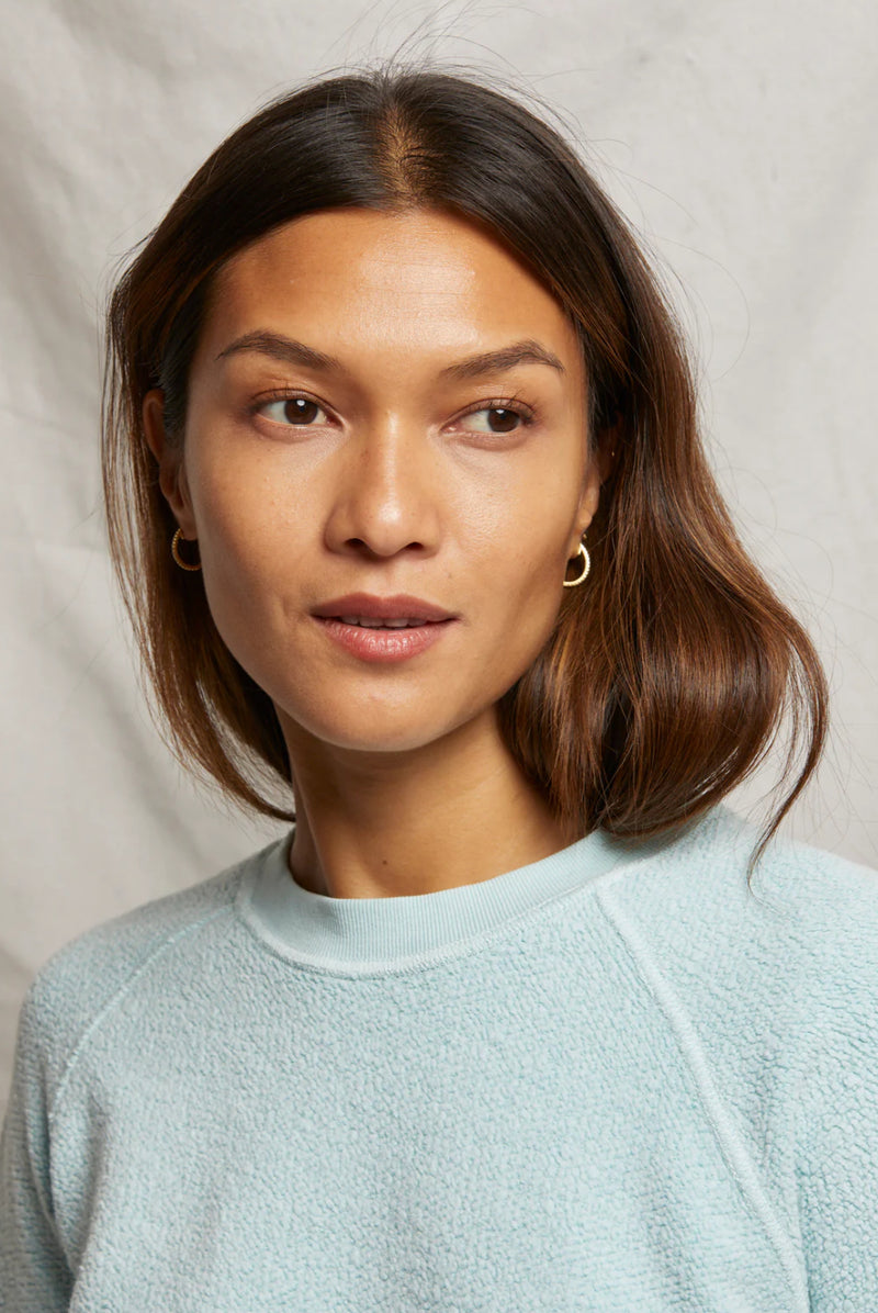 T94-Ziggy Reverse Fleece Sweatshirt\Iced Aqua