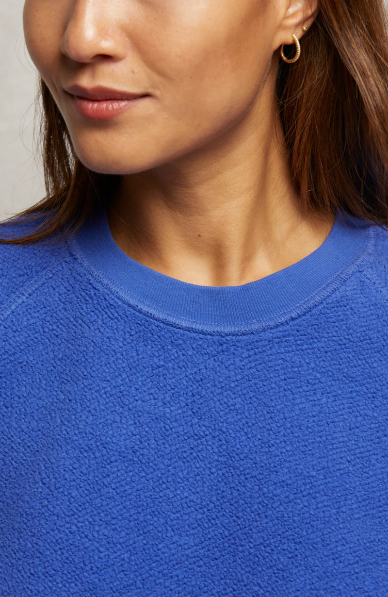 T94-Ziggy Reversible Fleece Sweatshirt/Violet Blue