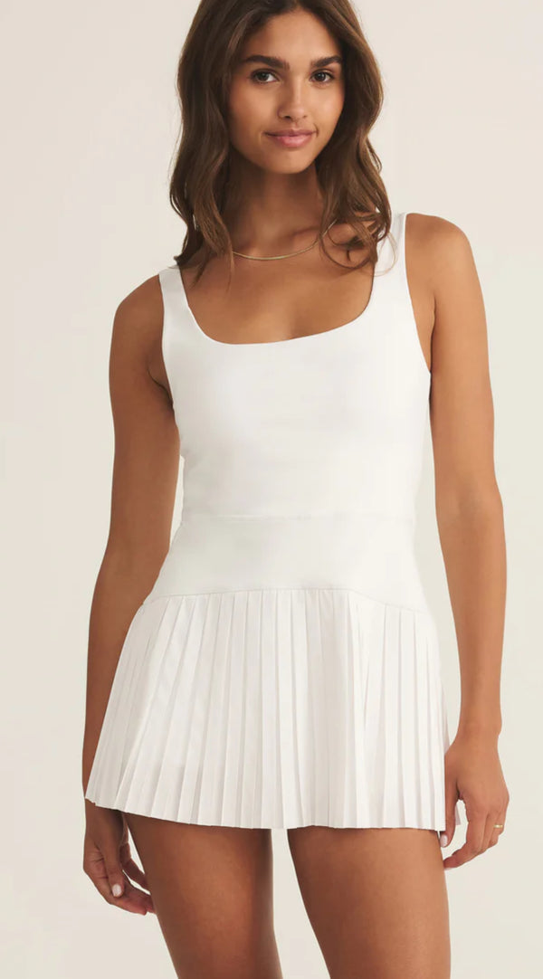 ZVD252585 In Your Court Dress - White