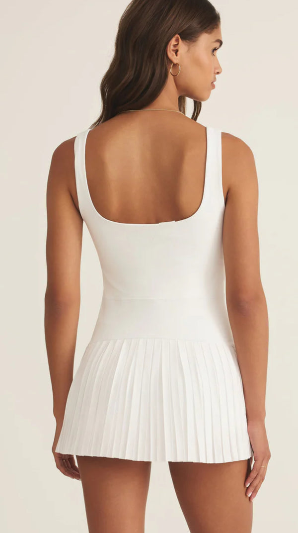 ZVD252585 In Your Court Dress - White