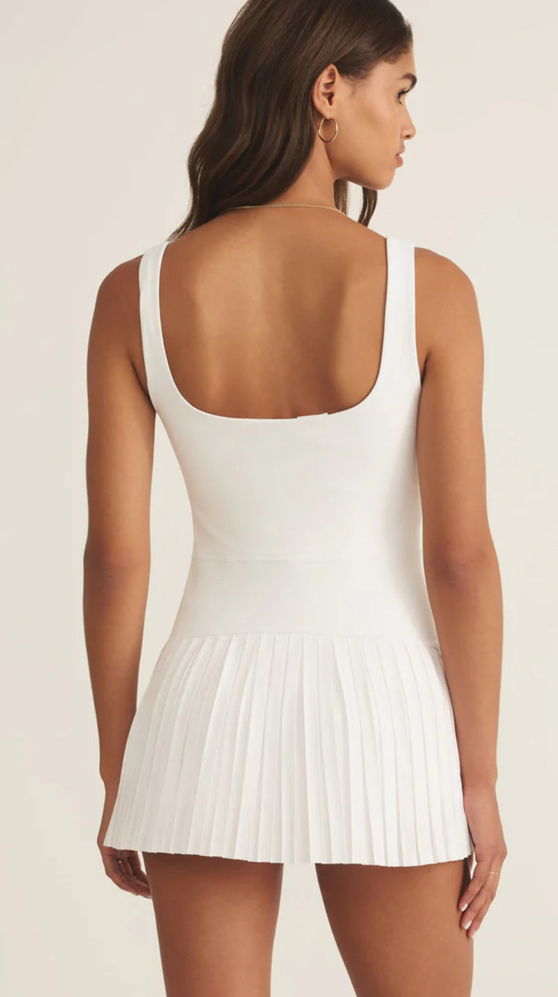 ZVD252585 In Your Court Dress - White