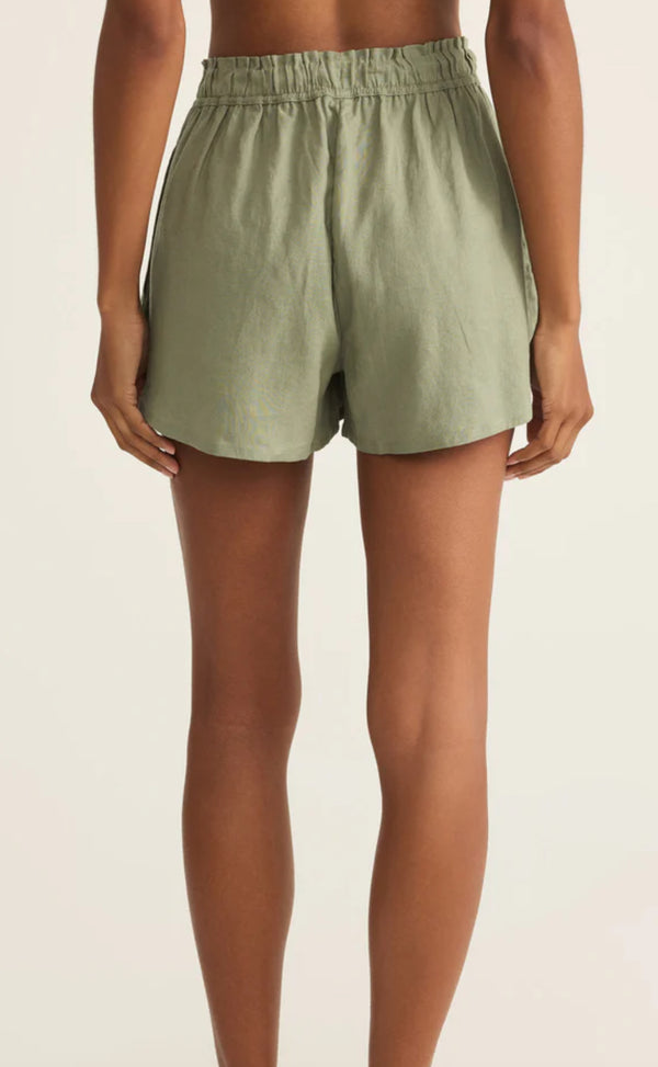 ZS252686 The Perfect Linen Short- Avocado
