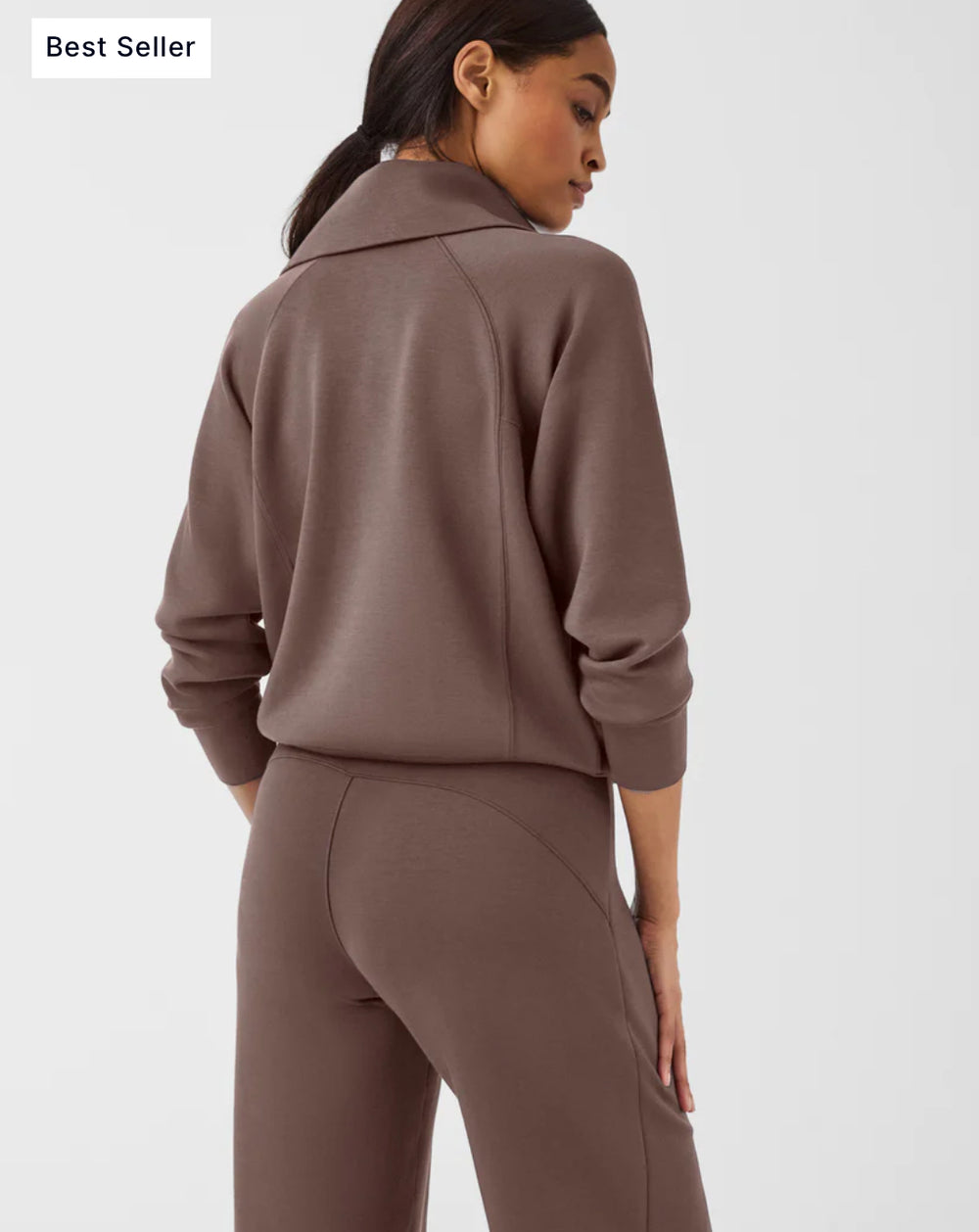 50346R Spanx AirEssentials Quarter Zip Sweatshirt – Kate and Hale Shop