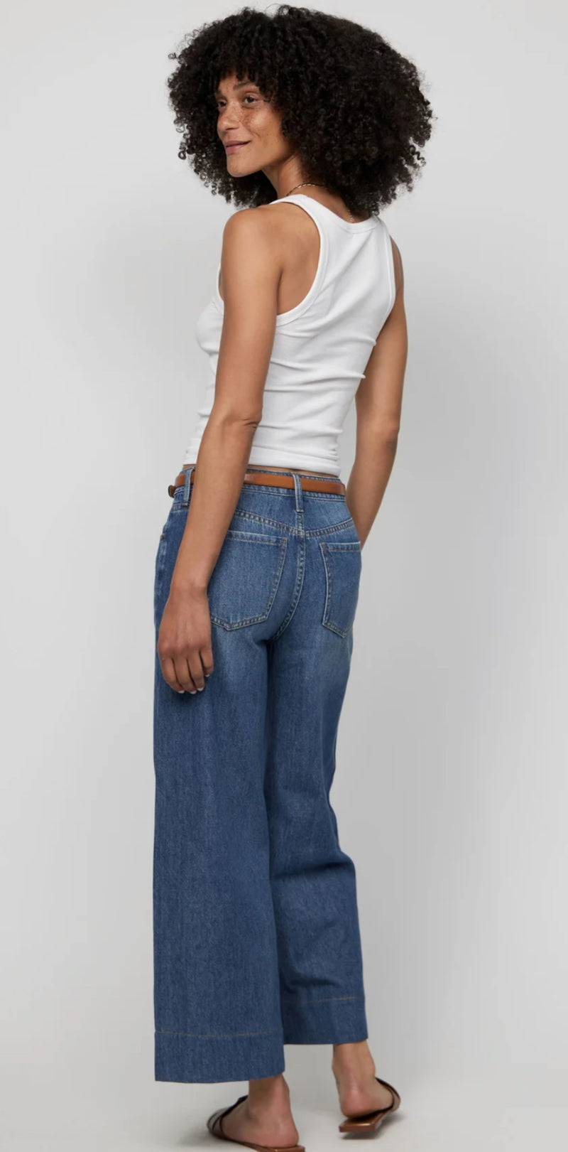 Oliver Logan Dakota HR Super Wide Crop Jean