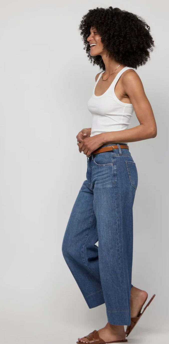 Oliver Logan Dakota HR Super Wide Crop Jean