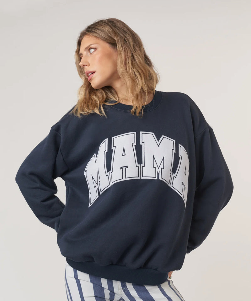 97957 Mama Flocked Sweatshirt