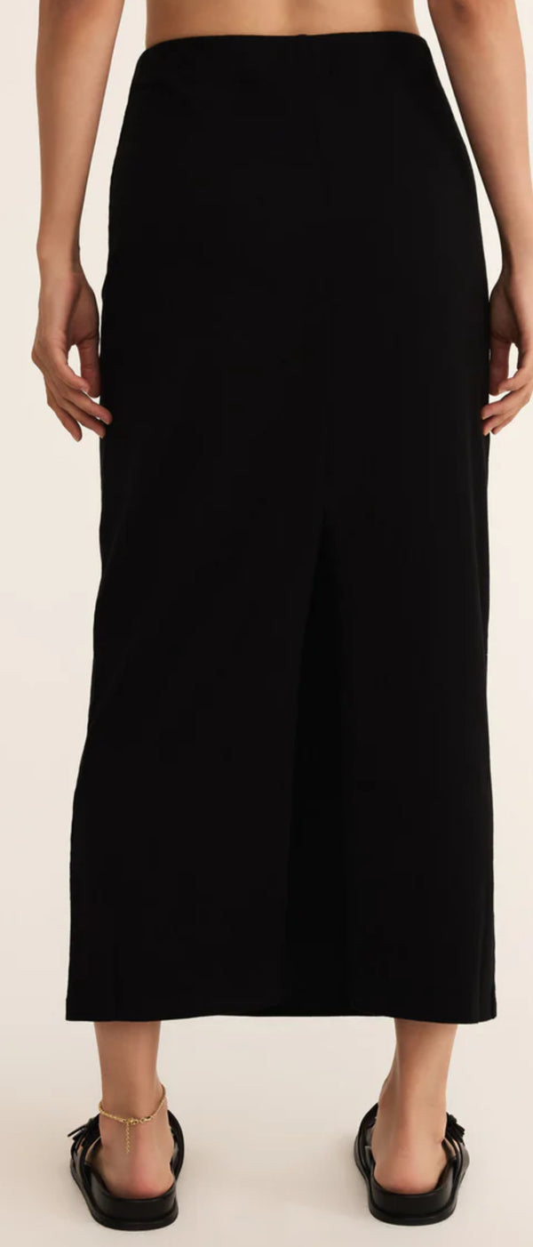 ZK251318 Gail Midi Skirt - True Black