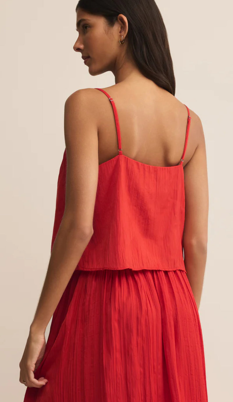 ZT252712 Fiore Crinkle Satin Tank