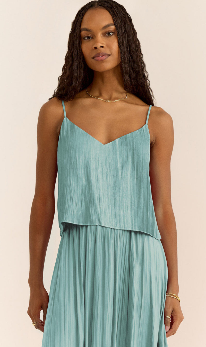 ZT252712 Fiore Crinkle Satin Tank