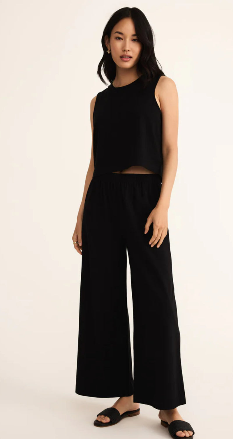ZP212567 Scout Jersey Flare Pant - True Black