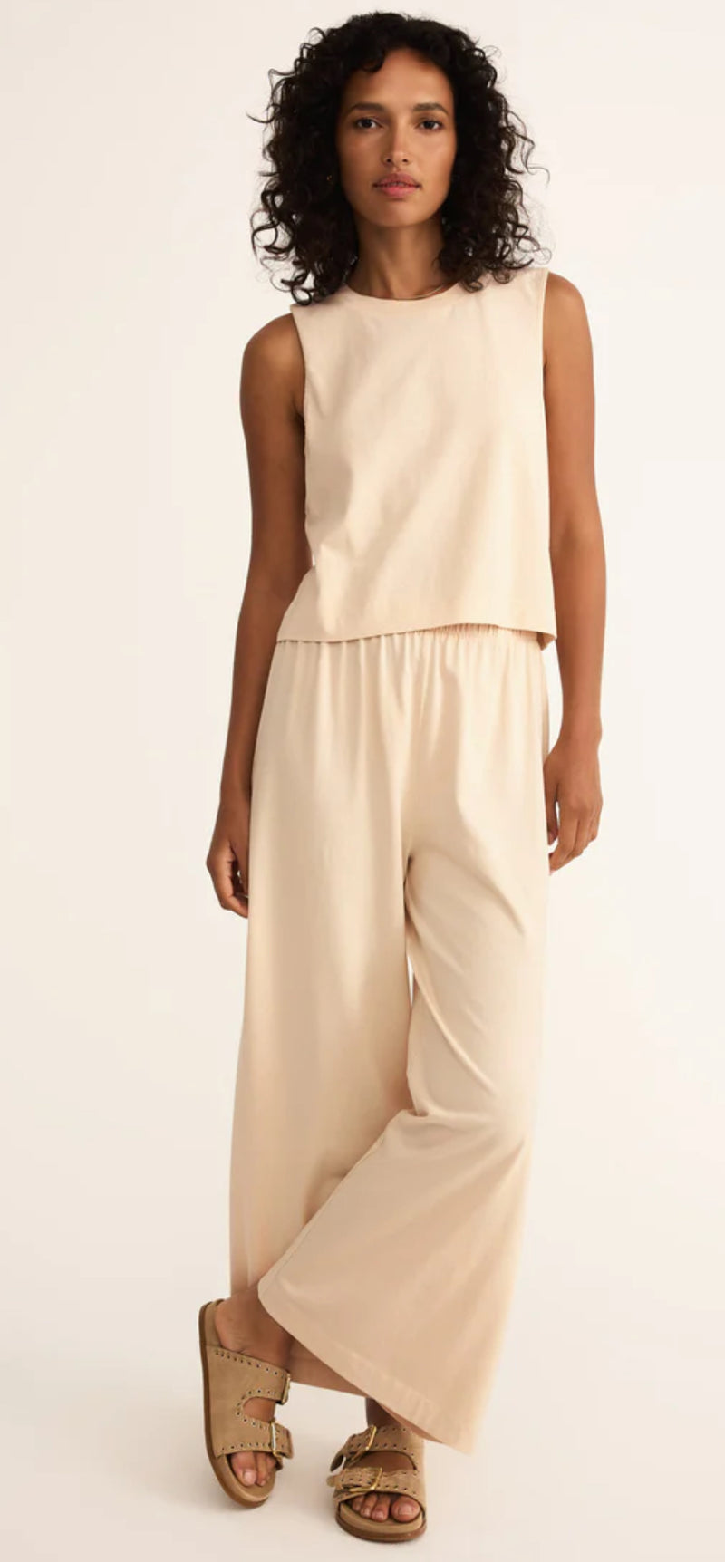 ZP212567 Scout Jersey Flare Pant - Panna Cotta