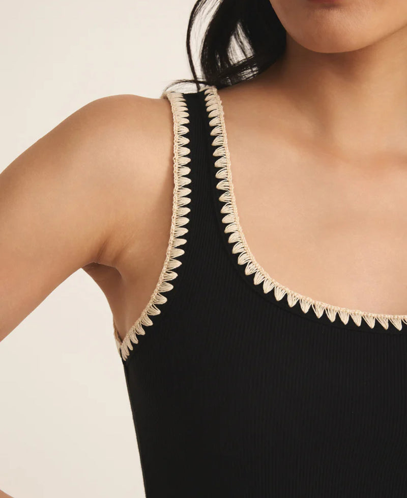 ZT252706 Jaidynn Whipstitch Rib Tank
