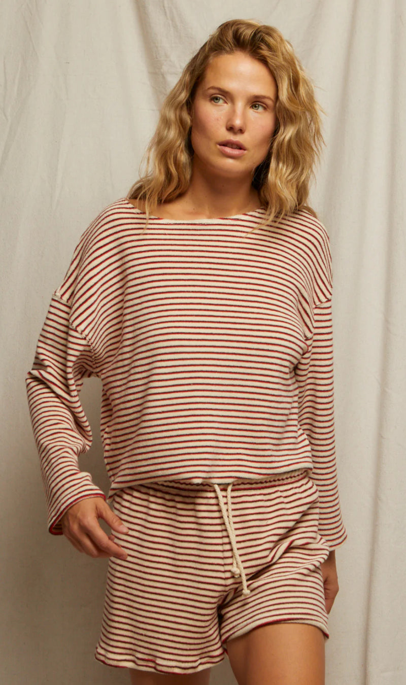B115 Jace - Loop Terry Stripe Sweatshort