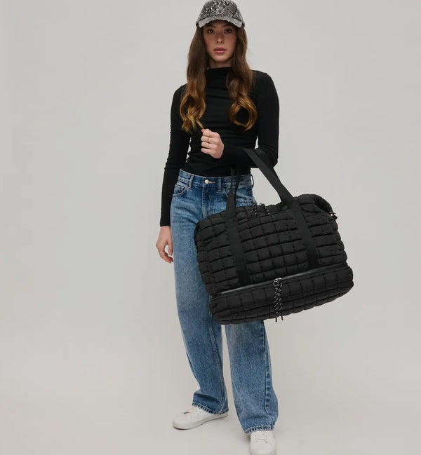 61151 Globetrotter Quilted Nylon Weekender