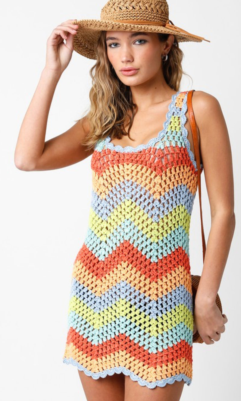 2400-87LDL Hand Crochet Dress