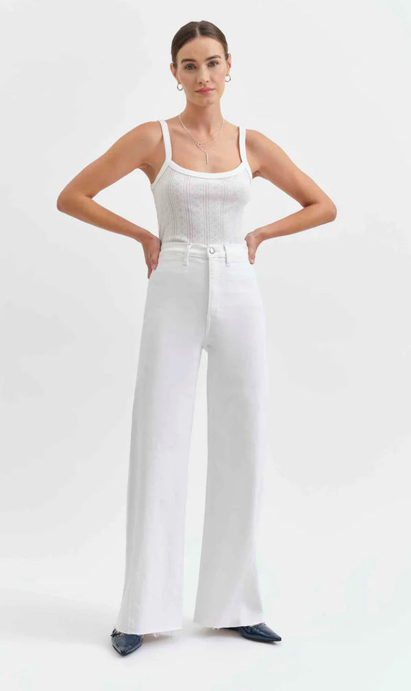 D00016364 Far Out Wide Leg Jean- Lamb