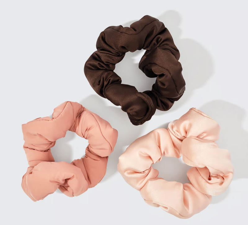 64297 Recycled Fabric Cloud Scrunchies 3pc