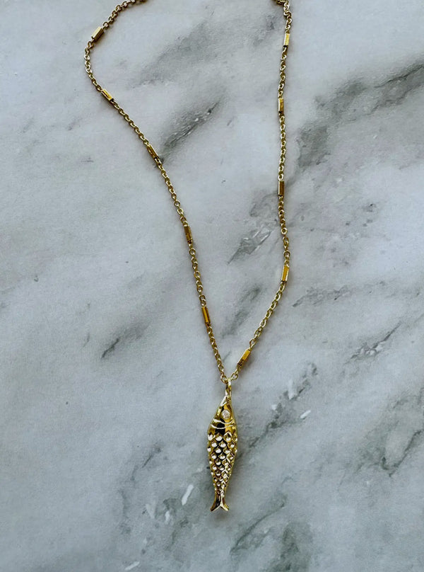 JM Ausra Fish Necklace