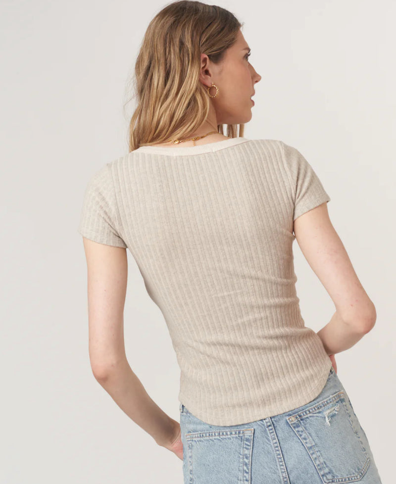 10799A2A Julie Scoop Sweater Rib Tee