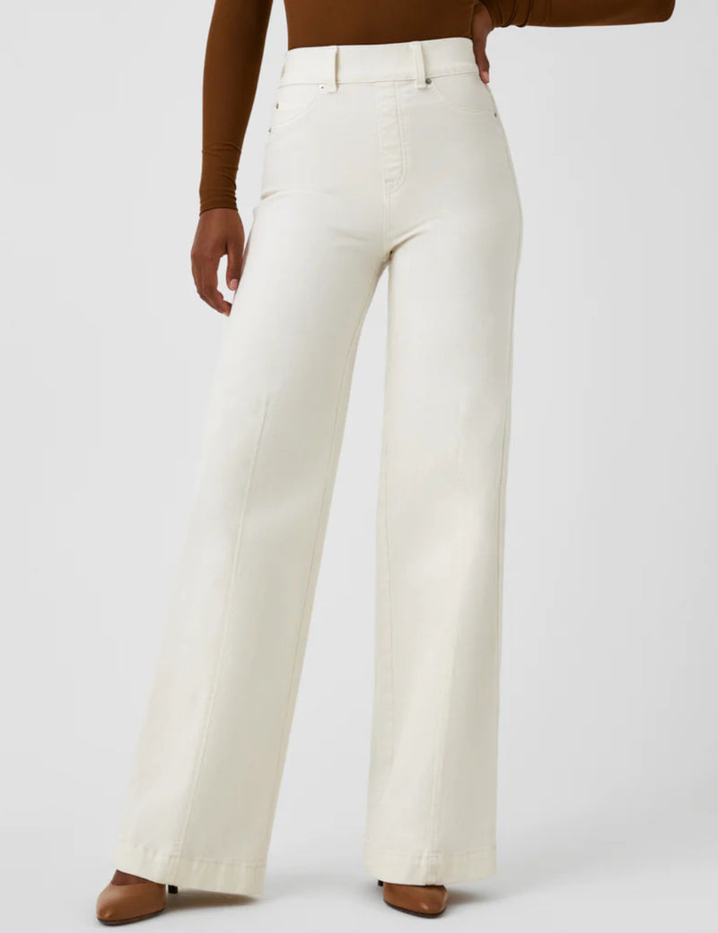20465R Spanx Seamed Front Wide Leg Jeans